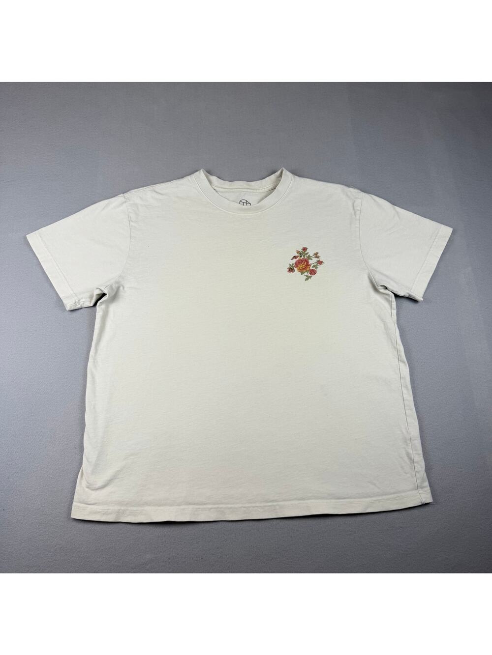 Original Use Floral Cross Stitch Graphic Tee Medium